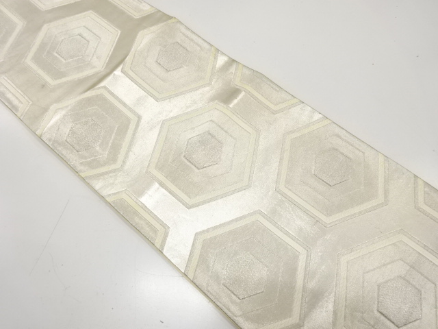 JAPANESE KIMONO / ANTIQUE FUKURO OBI / SILK / WOVEN KIKKO